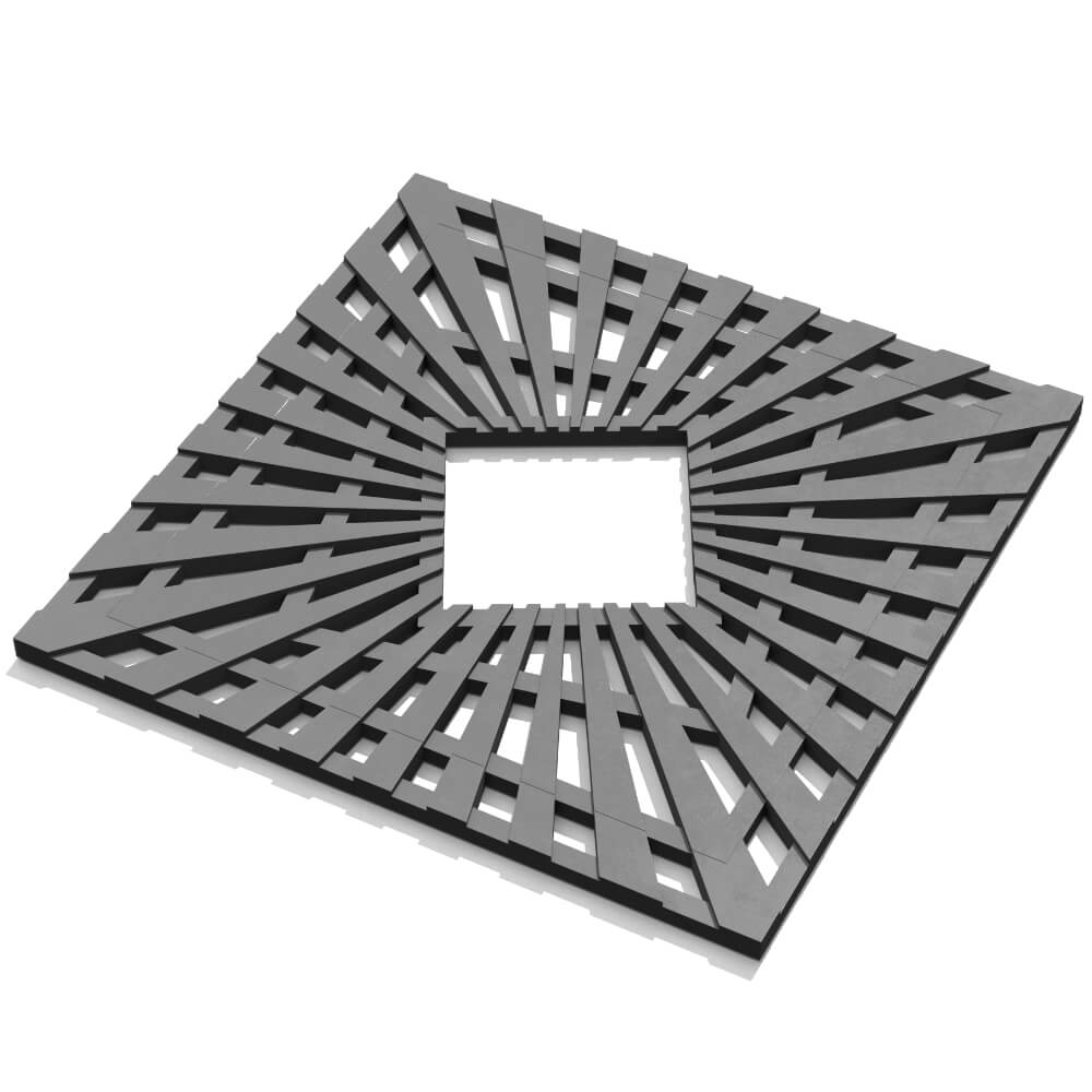 Приствольная решетка для дерева ZKING ATMOSPHERE 1.2х1.2м Серая в Владикавказе фото