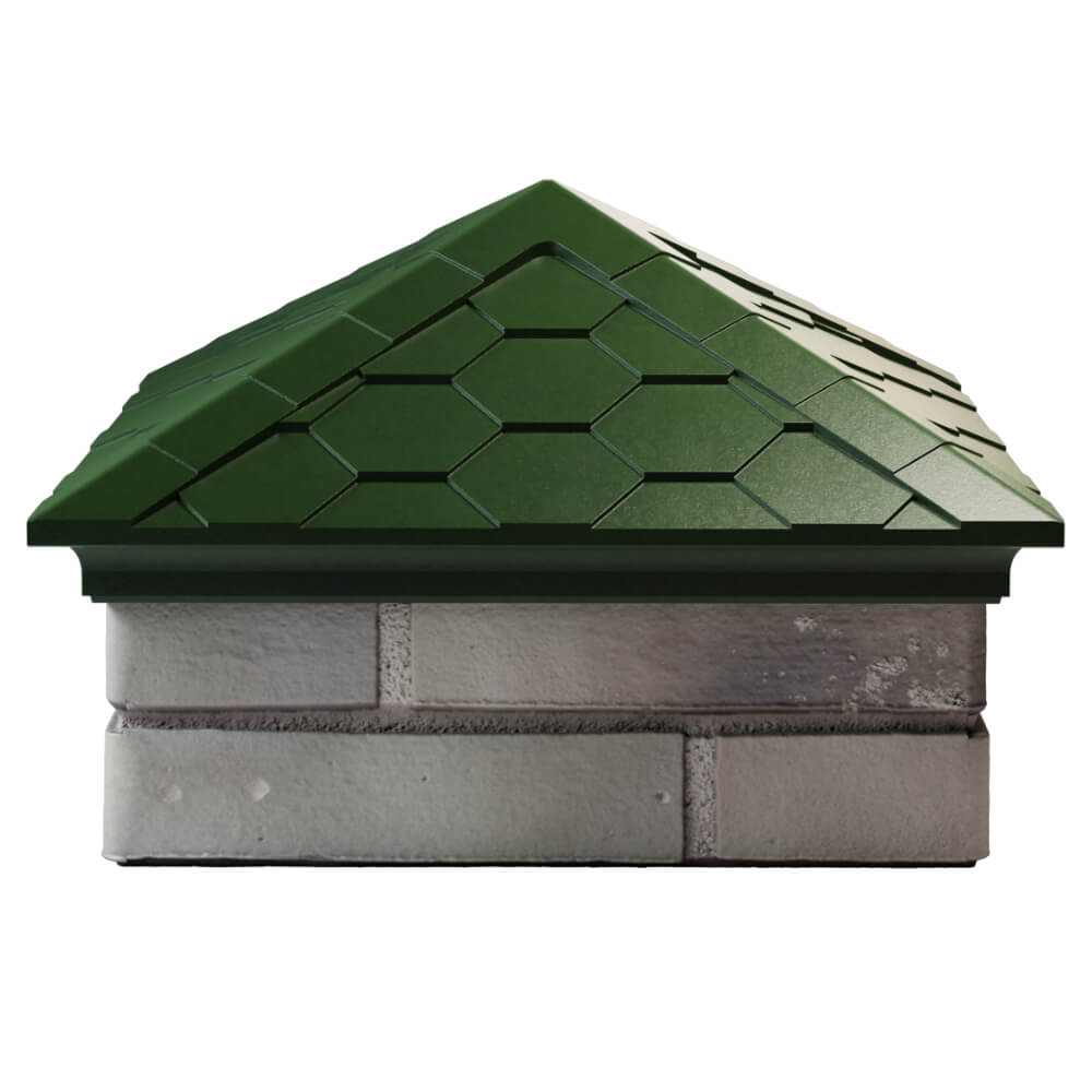 Колпак Zking Эверест Зеленый на столб 1.5х1.5 кирпича (390х390мм) Владикавказ фото